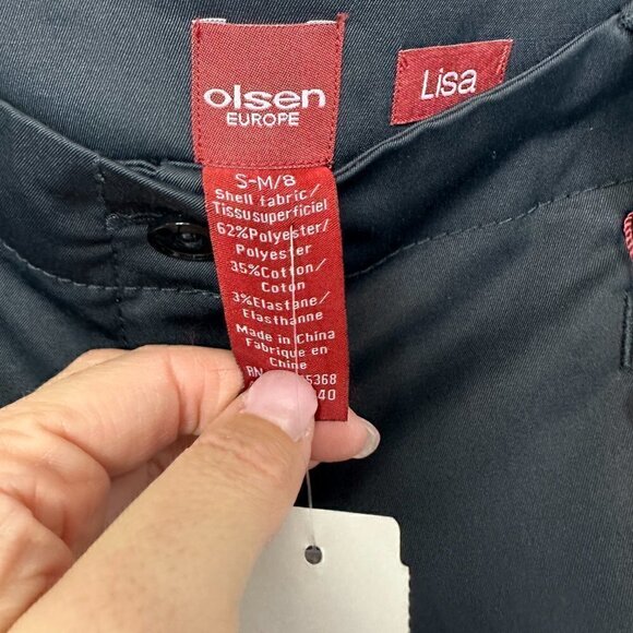 NWT - Olsen Lisa Pants - Size 38 Black - Picture 8 of 13